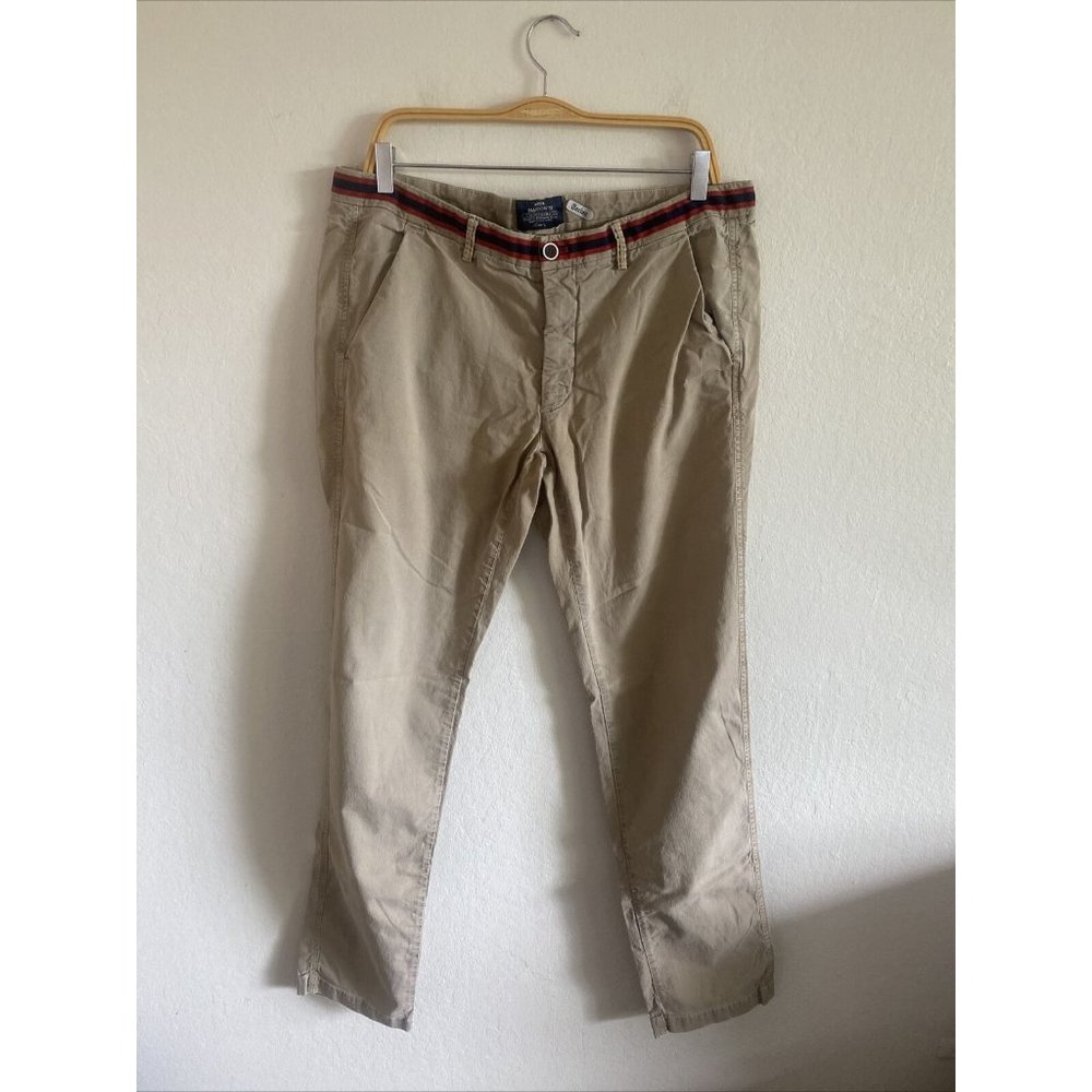 Mason's Chinos / Casual Pants Size 54 38‎ US Tan Khaki Cotton Blend Torino